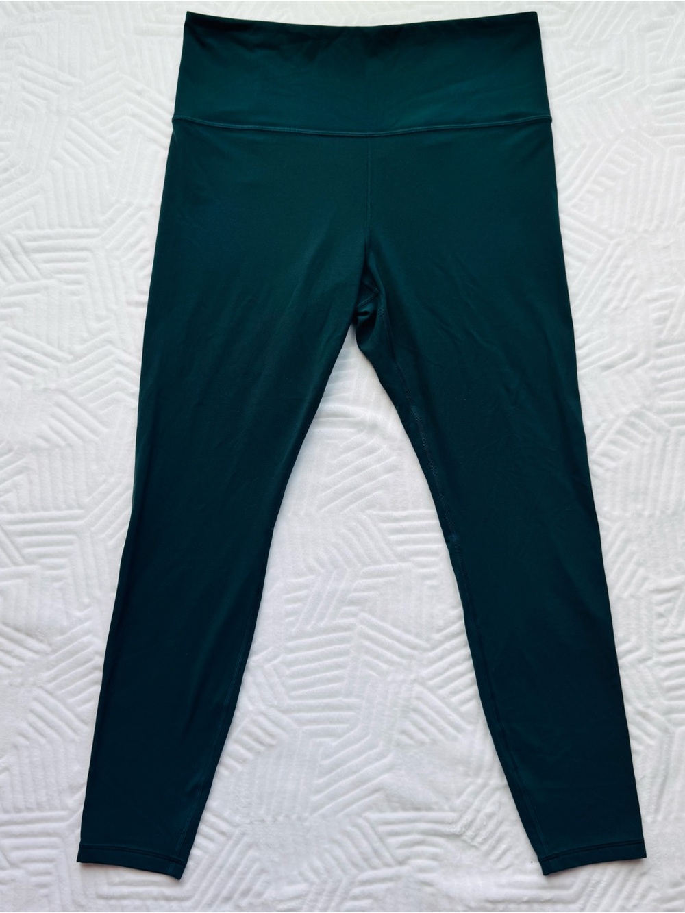 Athleta Elation Ultra High Rise Tight Leggings Women’s L Teal Green 25" Ankle